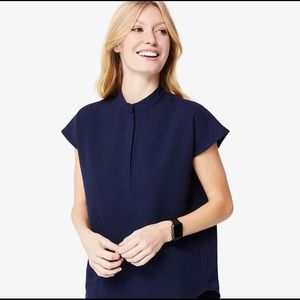 RAFAELA™ - Mandarin Collar Scrub Top